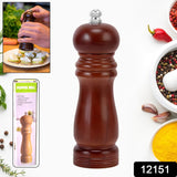 Wooden Pepper Mill 6 inch Tall - Best Pepper Grinder (1 Pc)