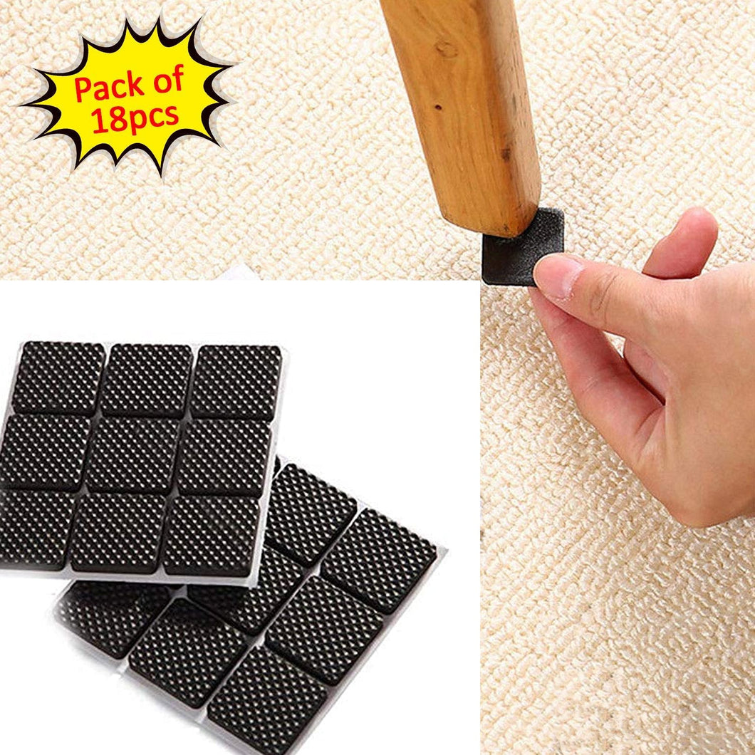 Self Adhesive Furniture Pads - Square (18 Pcs Set)