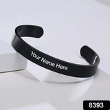 Customized / Personalized Stylish Kada Bracelet (1 Pc / Black)