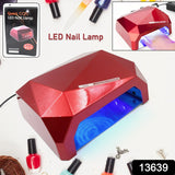 36W LED Nail Dryer, Curing Nail Polish UV Gel Diamond Shaped Nail Dryers (1 Pc)