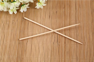 Camping Wooden Color Bamboo BBQ Skewers Barbecue Shish Kabob Sticks Fruit Kebab Meat Party Fountain Bamboo BBQ Sticks Skewers Wooden (30cm)