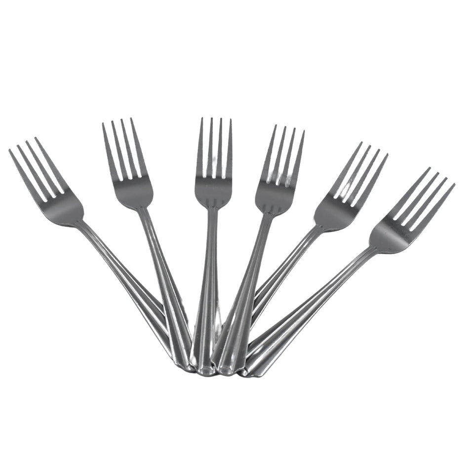 STEEL FORKS SET OF 6 - FORK SET FOR HOME AND KITCHEN FORK HIGH QUALITY PREMIUM FORK SET (6 PC SET )