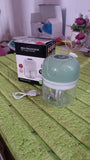 Wireless Usb Rechargeable Mini Electric Garlic Machine  Chopper (250ml)