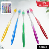 Premium Plastic Toothbrush (1 Pc  Mix Color)