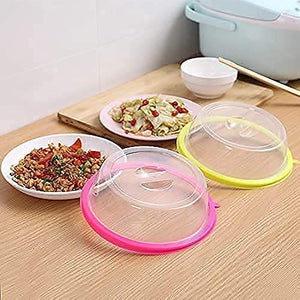 Air-Tight Microwave Oven Dish Cover Microwave Splatter Cover Food Cover Microwave Food Plate Kitchen Plate Dish Lid Dishwasher Safe