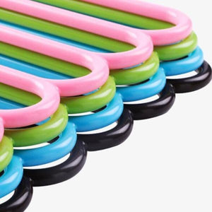 587 5 In 1 Multipurpose Plastic Hanger Assorted (5-layer)