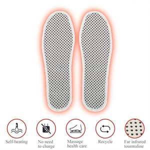 Massage Magnetic Self Heating Insole Shoe Heating Insole For Women Men - Unisex Warm Insole - Thermal Insoles - Tourmaline Self Heating Shoe Inserts - Warm Shoe Pad (1 Pair)