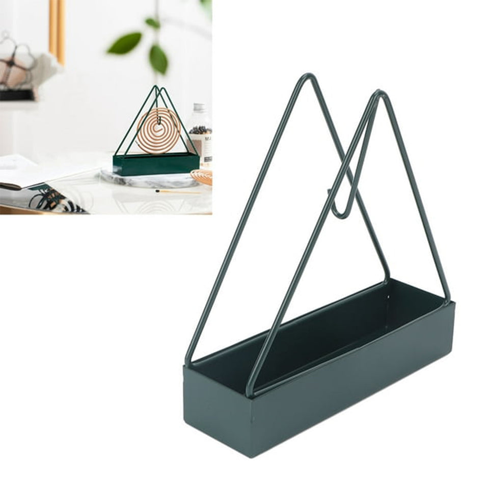 12880 Mosquito Coil Holder Frame Triangular Shape Iron Mosquito Incense Holder Mosquito Repellent Incense Holder Hanging Mosquito Repellent Outdoor Stylish Mosquito Repellent Incense Holder