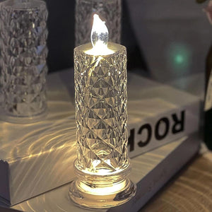 6241 Rose Candles For Home Decoration Crystal Candle Lights