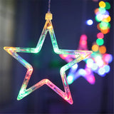 12 Stars LED Curtain String Lights with 8 Flashing Modes for Home Decoration, Diwali & Wedding LED Christmas Light Indoor and Outdoor Light ,Festival Decoration (Multicolor / With Box)