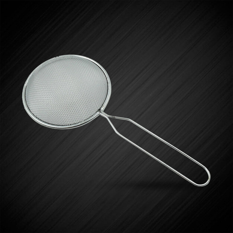 Mesh Strainer With Handle Stainless Steel Oil Strainer Ladle for Hot Pot Soup Home (1 Pc )