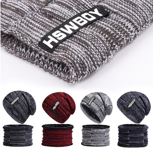 Ultra Soft Unisex Woolen Beanie Cap Plus Muffler Scarf