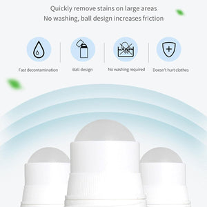 Clothes Stain Remover Bead Design Emergency Stain Rescue Roller Cleaner for Natural Fabric Removes Oil Almost All Types of Fabrics