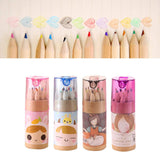 12 Colouring Pencils Kids Set, Pencils Sharpener, Mini Drawing Colored Pencils with Sharpener, Kawaii Manual Pencil Cutter, Coloring Pencil Accessory School Supplies for Kid Artists Writing Sketching