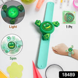 LED Light & Spinning Slap Kids Cartoon Bracelet Wrist Band (1 Pc / Mix Design)