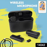 Wireless Microphones, Collar Mic for All Smart Phone / Type-C  (1 Set)