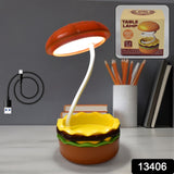 Burger Delight: Folding LED Night Lamp (1 Pc)