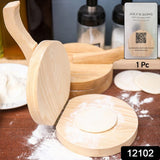 Small Wooden Dumpling Press Tool Tortilla Press Dough Dumpling (1 Pc)