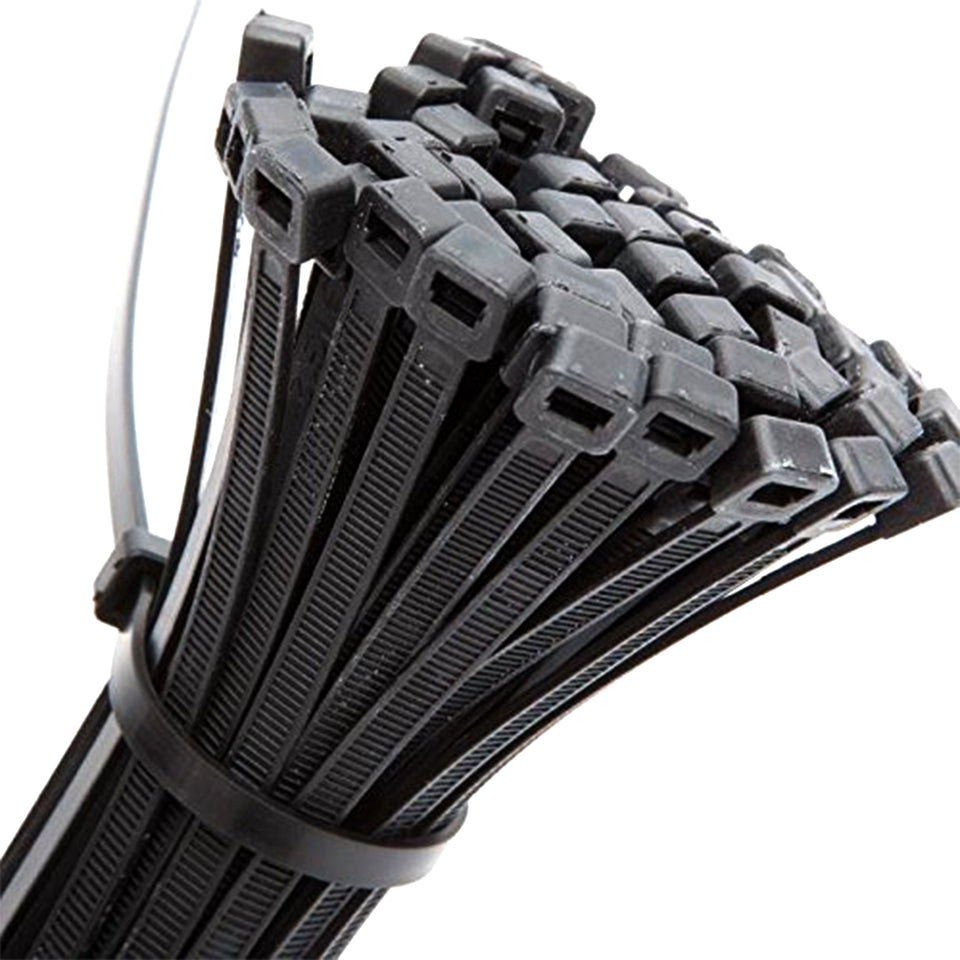 3138 3x100mm Nylon Self Locking Cable Ties Heavy Duty Strong Zip Wire Tie. Pack Of 100pc