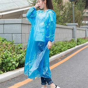 Portable Adult Rain Coat, Raincoat Waterproof Button Cardigan Portable Raincoat  Adult Outdoor Traveling Plastic Material Raincoat/Rain wear/Rain Suit for Outdoor Accessory (1pc)