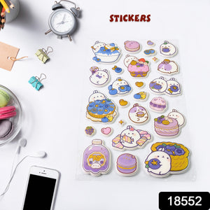 Multipurpose Adhesive 3d Stickers (1 Sheet  1710 Cm)