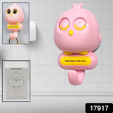 Self Adhesive Wall Hooks Eye Catching Cute Bird Hook Automatic Open Close Eyes Creative Wall Hook (1 Pc)