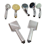 Plastic High Pressure Handheld Shower Head (1 Pc  Mix Design  Size)