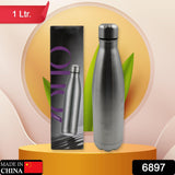 Stainless Steel Water Bottle, Fridge Water Bottle (1000 ml)