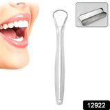 Stainless Steel Tongue Scraper Tongue Cleaners (1Pc With Metal Case)