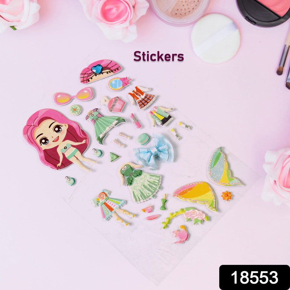 Multipurpose Adhesive 3D Stickers (1 Sheet /15×10 Cm)