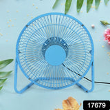 Big USB Table Desk Personal Metal Electronic Fan, Compatible with Computers, Laptops, Student Dormitory, Suitable For Office, School Use (1 Pc)