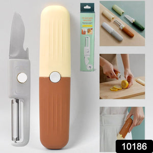 2 in 1  Knife, Multifunctional peeler fruit knife (1 Pc)