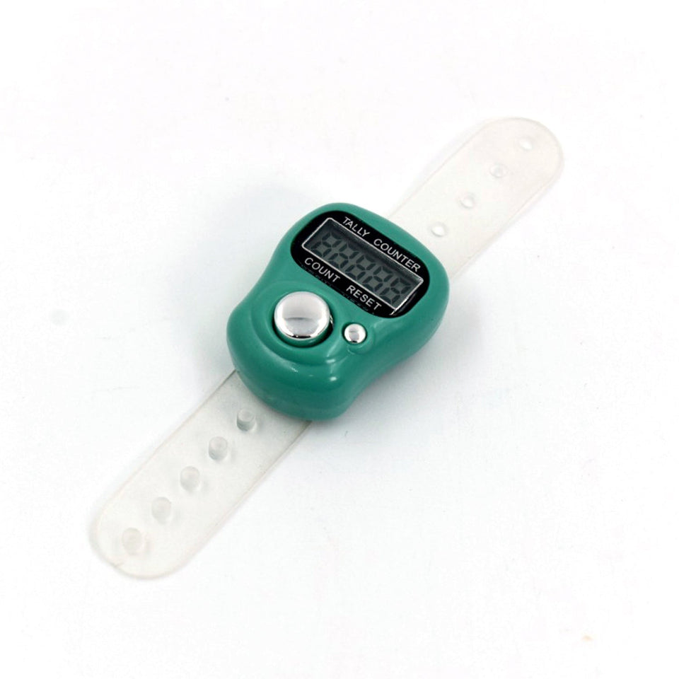 Finger grip and easy-press button for efficient manual counting.