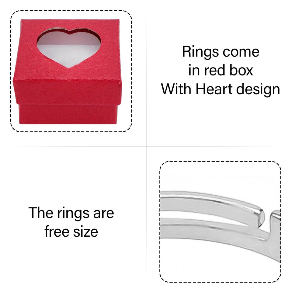 Special Couple Ring Set For Valentines Lovers