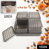 Ganesh Multipurpose Gift Set, Dry fruit (4 Pcs Set / With Tray)