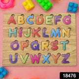 Wooden Puzzle Board ABC Letters Shapes Educational Learning Toys (1 Set)