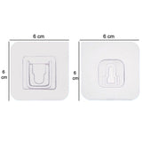 1742 Magic Adhesive Plastic Wall Hooks Heavy Duty Hooks (Pack Of 20)