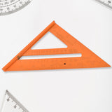 Double Side Scale Triangle  Ruler Measurement Hand Tool (1 Pc  Orange)