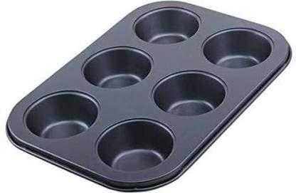 2210 Non-stick Reusable Cupcake Baking Slot Tray For 6 Muffin Cup