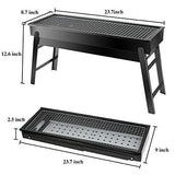 2225 Folding Portable Barbeque Bbq Grill Set For Outdoor And Home