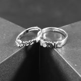 KING QUEEN NAME DESIGNED COUPLE RINGS