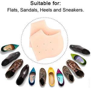 1277 Anti Crack Silicon Gel Heel Moisturizing Socks For Foot Care Men Women (Loose Pack)