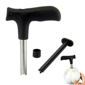 0854 Premium Quality Stainless Steel Coconut Opener Tooldriller With Comfortable Grip