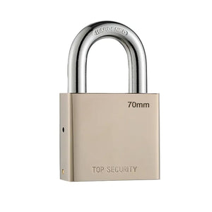 1690 Heavy Steel Premium Square Padlock 70mm With 4 Keys  Multipurpose Hardened Shackle Padlock For Door Gate Shutter And Home