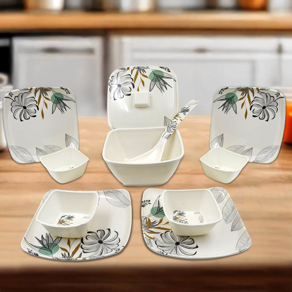 Divine Lunch Tableware Dinner Set (11 Pcs Set)