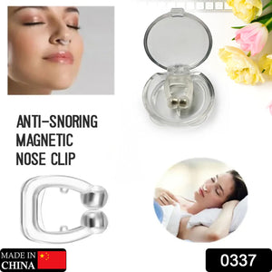 0337 Anti Snore Device For Men And Woman Silicone Magnetic Nose Clip For Heavy Snoring Sleeper Snore Stopper Anti Snoring Device (1 Pc)