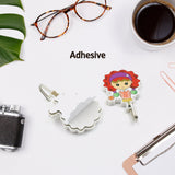 Multipurpose Strong Hook Self-adhesive Hooks For Wall Heavy Plastic Hook Sticky Hook Household For Home  Decorative Hooks Bathroom  All Type Wall Use Hook  Suitable For Bathroom Kitchen Office (2 Pc Set)