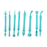 2473 Fondant Cake Decor Flower Sugar Craft Modelling Tools Clay Mould (8pc-set)