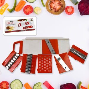 Plastic 6 In 1 Vegetables Slicer Cutter And Fruit Dicer Grater (1 Set)