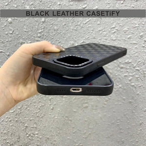 Black Leather Hard Case For Poco